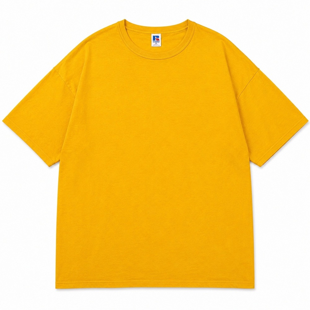 Russell Athletic T-Shirt Mens XL Gold Excellent‎ Vintage Made in USA Blank Tee